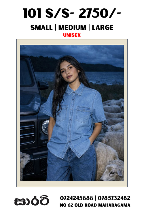 101S/S DENIM SHIRT UNISEX
