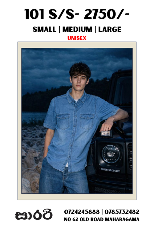 101S/S DENIM SHIRT UNISEX
