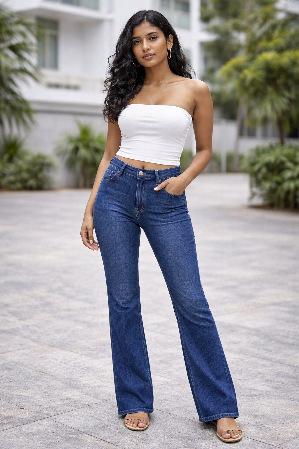 238 Bootcut denim (Long)